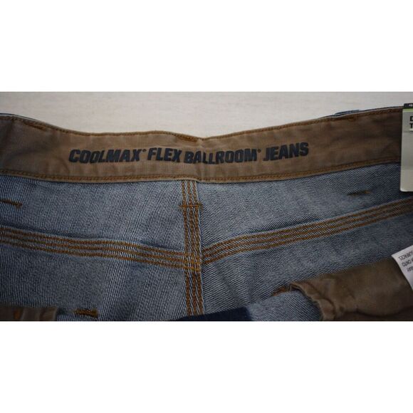 Duluth Men's Sz 38x34 Blue DuluthFlex Ballroom CoolMax Relaxed Fit Denim Jeans - Picture 3 of 13